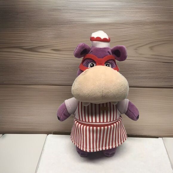 Disney Doc McStuffin Plush Toy Store Nurse Hallie Hippo Purple 8” Stuffed Animal - Picture 1 of 11
